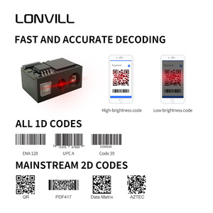 待售的LONVILL条形码阅读器条形码扫描仪，带USB TTL的二维码扫描仪模块 - Product Image 3