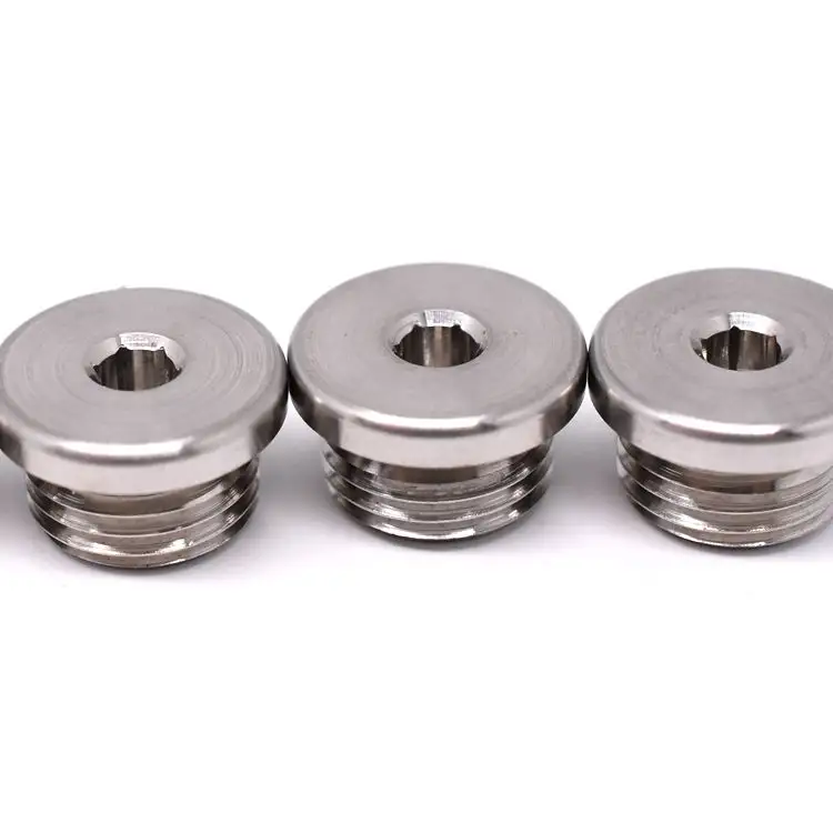 Wholesale customization 304 316 stainless steel hexagon flange bolts nuts cnc turning parts