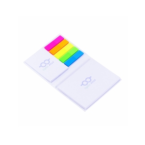 Promotional Giveaway Gifts Custom Design <strong>Block</strong> Stationary Sticky Note <strong>Notepad</strong> with PET Flag Sticker - Product Image 1