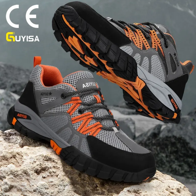 Brand fashion safety shoes casual industrial protection steel toe nonslip safety shoes for men construction work shoes