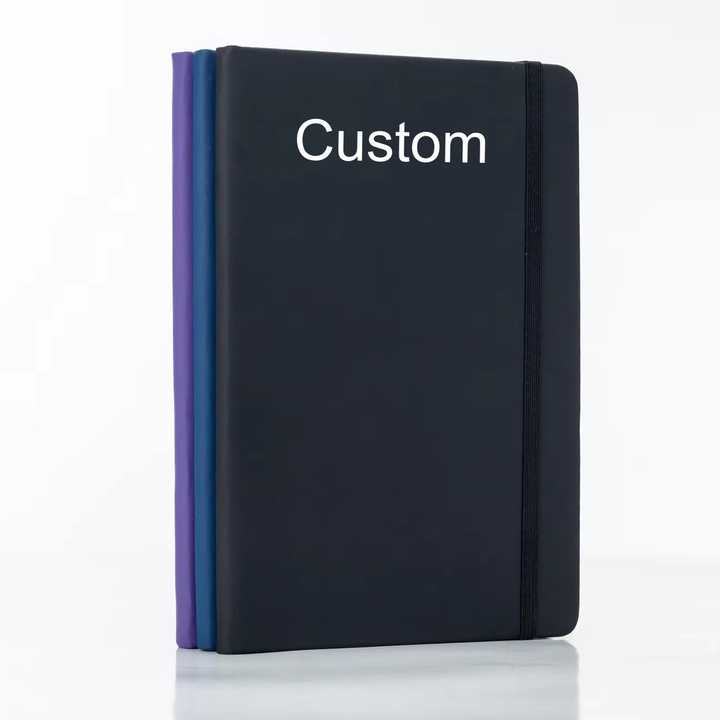Customized A5 Journal Notebook New Design Hardcover Diary With Embossed Logo PU Leather School Notebooks for Students