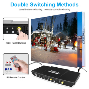 TESmart CCTV <strong>Switch</strong> 3 to 1 HDMI With S/PDIF L/R <strong>Audio</strong> Embedder HDMI Extractor for Meeting 4K 3x1 <strong>Video</strong> HDMI Selector Switcher - Product Image 6