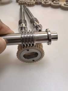 Skylon定制高精度小型M0.5磨削蜗杆轴和塑料蜗轮 - Product Image 3
