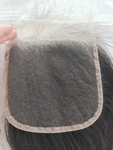Toptan ucuz 16 18 20 inç doğal renk vücut dalga bakire brezilyalı İnsan Remy saç 3 demetleri ile 4x4 dantel kapatma satıcı - Product Image 3