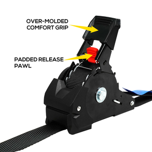 1 "tự động rút lại dây đai Ratchet với móc J-khóa bấm đơn cho cuộn thép và bảo vệ gỗ - Product Image 3