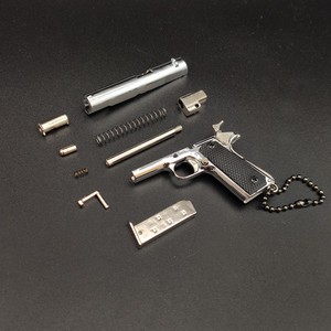 2025ホットメタルトイ1:3かわいいミニルックガン玩具ピストルハンドガンキーチェーンコルト1911ミニチュアモデルガンキーチェーンキーチェーン - Product Image 5