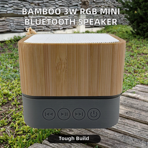 Logo personalizzato Mini portatile per altoparlanti Bluetooth con luci RGB 3W suono e Slot per schede TF per feste Home Theatre uso esterno - Product Image 5