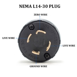 US High Quality Nema L14-<strong>30P</strong> 30 Amp Twist Lock <strong>Plug</strong> Adapter Male Locking Anal <strong>Plug</strong> Locking <strong>Plug</strong> for Generator