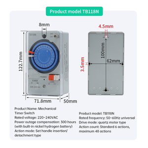 Interruttore Timer digitale programmabile da 12 Volt a corrente continua controllo interruttore orario all'ingrosso interruttori industriali multifunzionali