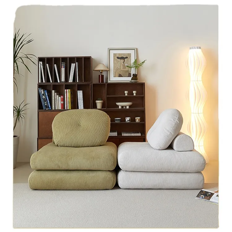 Petit canapé en tissu de ménage modulaire nordique, canapé paresseux de style ins
