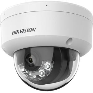 Cámara IP Hikvision de 4MP, luz híbrida inteligente 4K con luz blanca IR de doble luz, micrófono incorporado, cámara de red domo