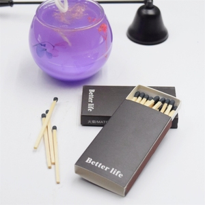 Cam kavanoz şişe içinde yeni özel renkli maç sopa şişe mum aromaterapi maçlar ahşap Matchsticks maçlar - Product Image 2