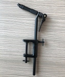 钢制飞绑虎钳，带c形夹黄铜旋转Whin整理器梭芯线架，用于飞钓钩绑扎工具
