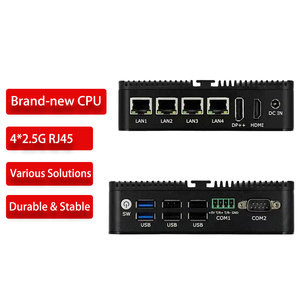 Mini ordenador PC barato de fábrica Intel N100 4 Core Dual 4 Lan Ethernet 6 USB Ubuntu Win 10 11 Nuc Nano PC industrial sin ventilador Mini - Product Image 1
