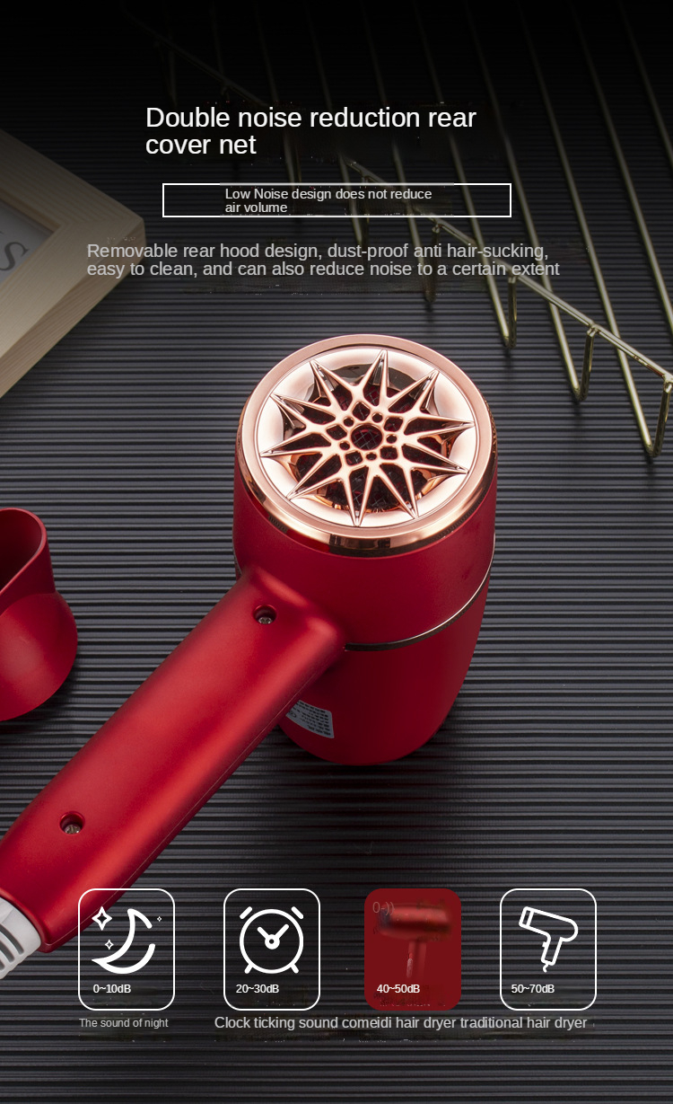 New High Quality Custom Professional Portable High Speed DC Motor Travel Salon Hair Dryer for home salon