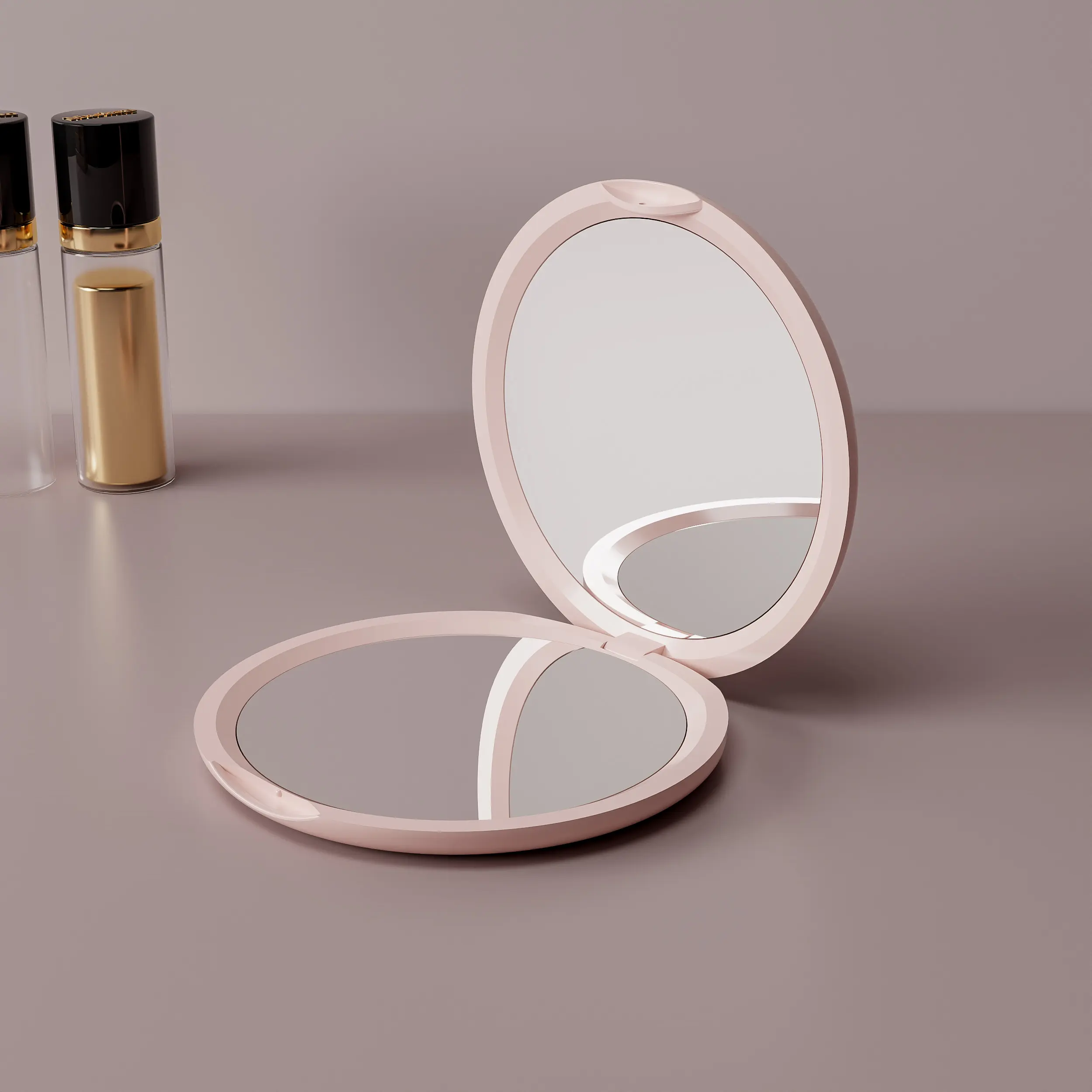 Милая красота для сумочки круглый подарок на заказ логотип косметический портативный компактный мини макияж карманное зеркало для путешествий