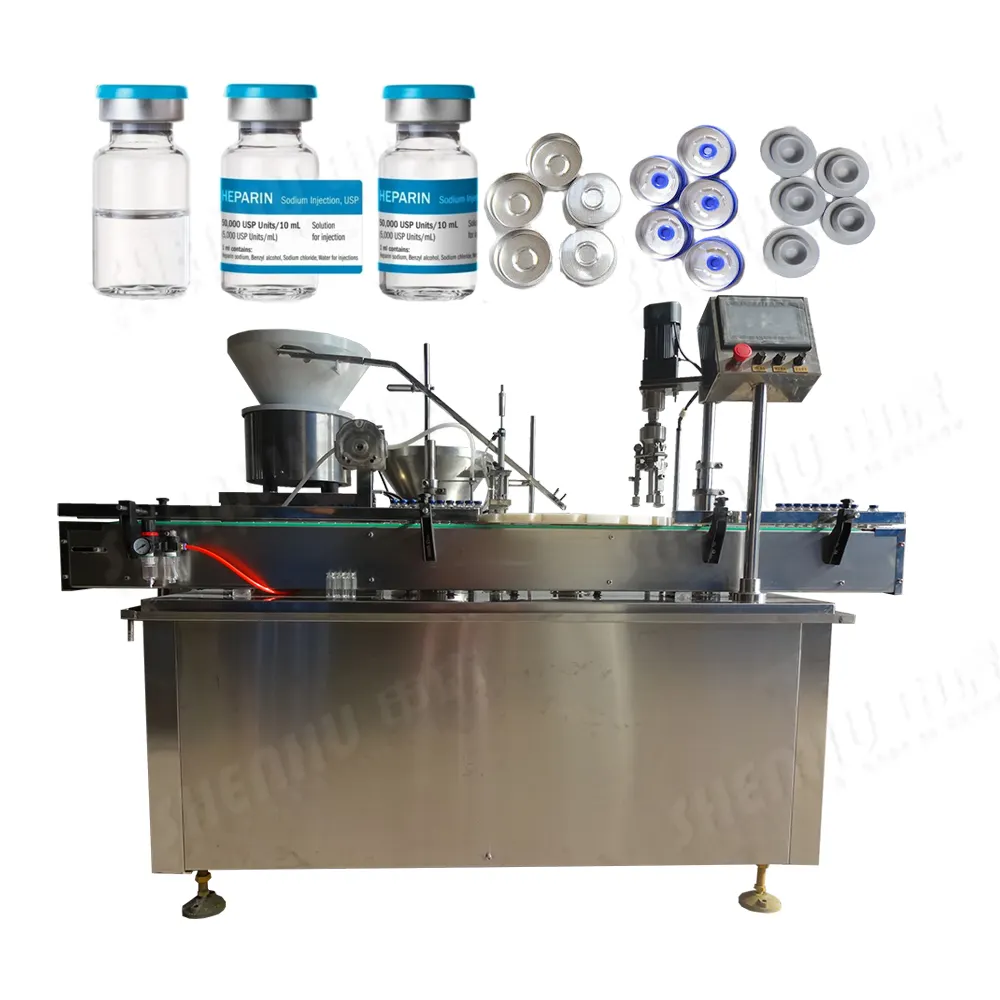 10ml Liquid Glass Bottle Production Packaging Line Automatic Custom Vial Filling And Capping Machine