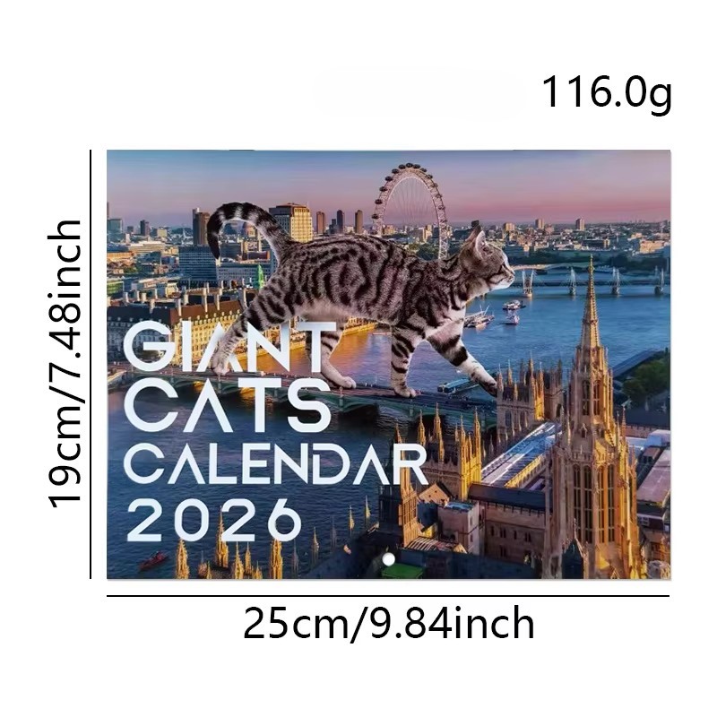 2026 Building Cat Calendar