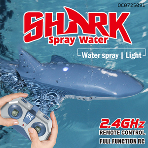 2.4G Spray Water Pool Electric Toy Rc Remote Control Robot <strong>Shark</strong> for Kids
