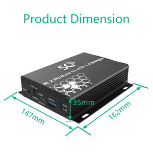NGFF M.2 B อะแดปเตอร์3.0 USB โมดูลไร้สายอะแดปเตอร์แปลงการ์ดเสาอากาศ Riser ช่องเสียบซิมการ์ดสำหรับโมดูล4G 5g - Product Image 2
