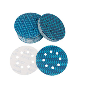 Elmas şekilli mavi zımpara diski alüminyum oksit aşındırıcı disk PSA bez sırtlı öğütücü için özelleştirilmiş OEM desteği - Product Image 6