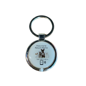 URL-Codierung ISO14443A Metall-Haustier-Halskette Tags NFC-Tag Benutzer definiertes Logo Kunden spezifischer QR-Code