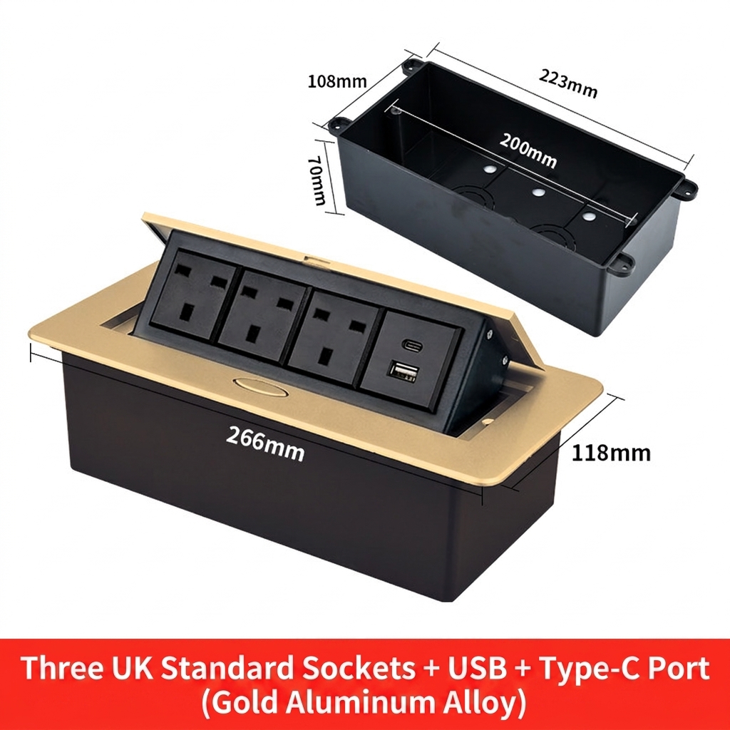 Three british usb typec-gold