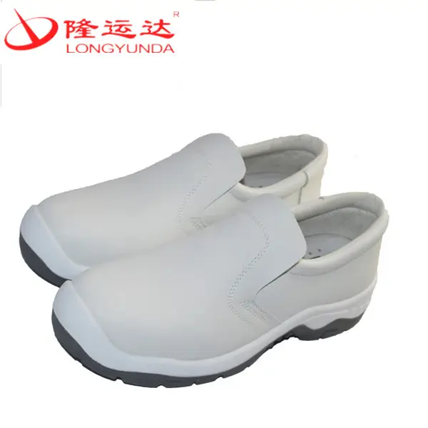 Facile da pulire utilizzato per l'industria alimentare scarpe con punta in acciaio per uomo donna calzature sulla linea di produzione alimentare