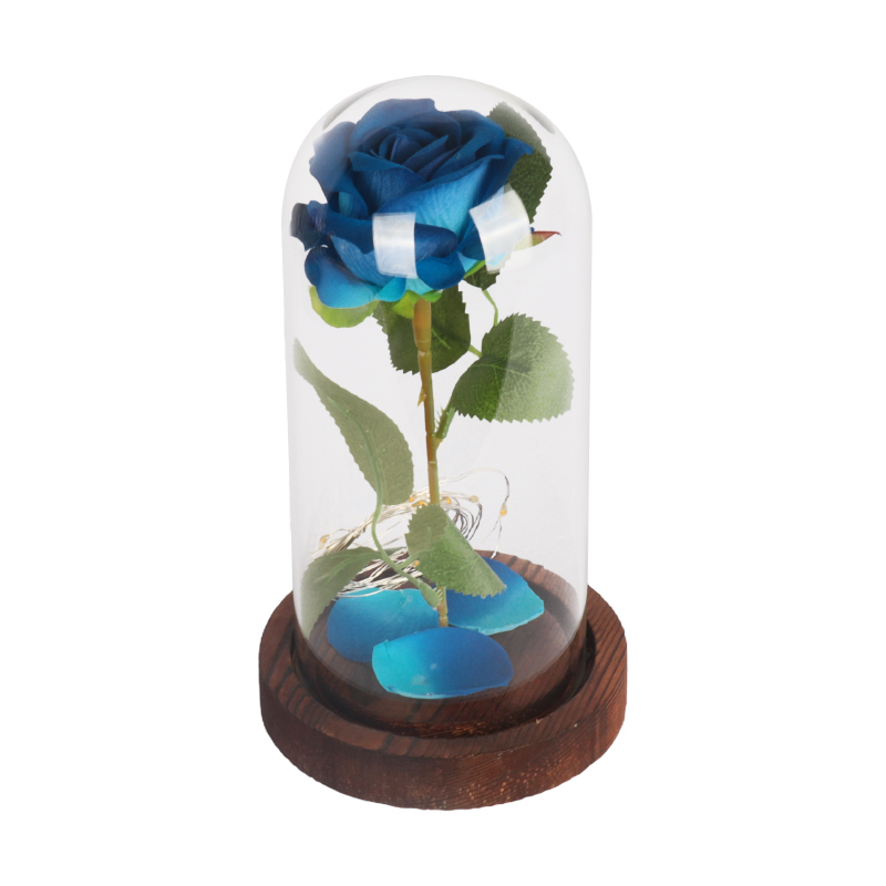 Base bleu rose brun avec lumières