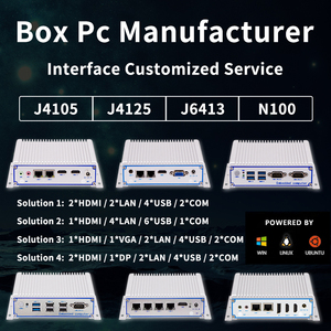 Ipctech J4125ミニLinux組み込みコンピュータ産業用コントロールパネルPC Intel Core I5 DDR3 RAMとHDD Fanless Box - Product Image 4