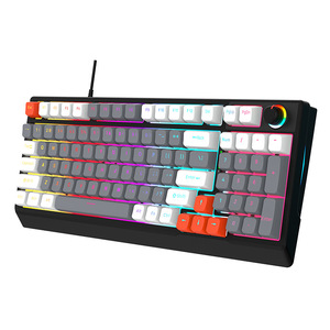 Tkl Mechanical <strong>Keyboard</strong> Hot Swappable Mechanical Gaming <strong>Keyboard</strong> 80% 96 <strong>Key</strong> Usb to Wire <strong>Keyboard</strong> Wired Backlit - Product Image 1