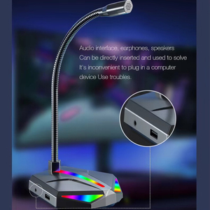 Game Live <strong>Microphone</strong> <strong>Microphone</strong> Desktop Notebook USB Interface Sound Card Wired Capacitor <strong>Microphone</strong>