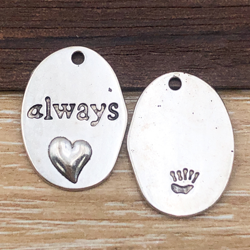 ตัวอักษร "always" หนึ่งตัว, 18*24 มม., 1.7 กรัม, 7018