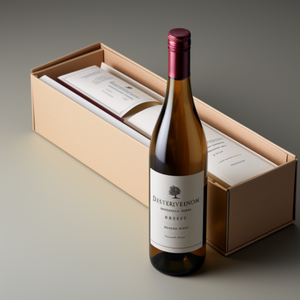 蛤壳式个性化香槟品酒盒礼品带瓶塞套装纸箱酒盒 - Product Image 3