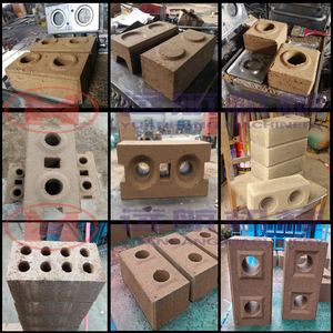 Molde de ladrillo de enclavamiento hidráulico para exteriores, máquina de fabricación de bloques de enclavamiento de tierra, barro, arcilla hidráulica, pavimentadora, suelo estabilizado - Product Image 2