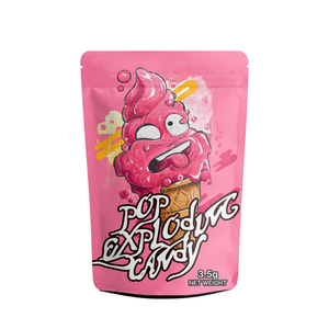 कस्टम गंध प्रमाण व्यक्तिगत तंबाकू 3.5 ईज़लों 3.5 मेरे लोगो के साथ गमी पैकेजिंग मालर बैग - Product Image 3