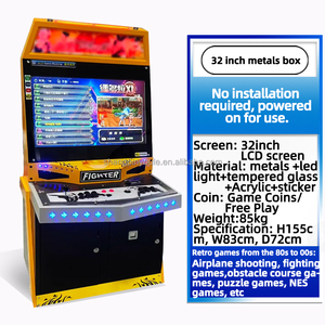 Fábrica de pantalla LCD de 32 pulgadas Multi-juego clásico juego de lucha MachineCoin-Operated Fighting Arcade para dos jugadores - Product Image 3