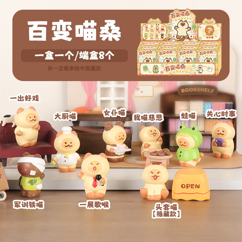 สินค้าสุ่ม 1 ชิ้นจากกล่องสุ่ม "Hundred Changes Meow"