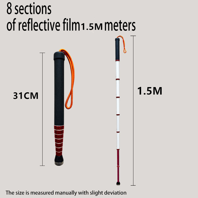 8 sections de 1,5 mètres