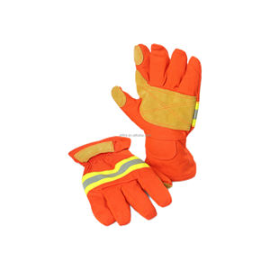 EN659 gants de pompier NOMEX peau de vache ignifuge résistant à l'usure pompier étanche lutte contre l'incendie sauvetage combinaisons de lutte contre l'incendie - Product Image 4