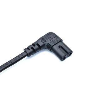 300cm図8 AC電源コードSchukoCEE7/16 EUタイプiECC7に直角サムスンフィリップスソニーLEDTV用電源リードケーブル