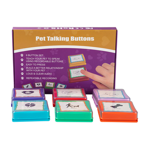Venta caliente Botones de entrenamiento de mascotas de voz grabables cuadrados personalizados Botones de habla de perro para una electrónica efectiva - Product Image 5