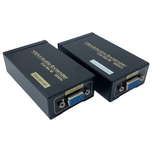 通过RJ45以太网电缆 (1个发射器 + 1个接收器)，通过Cat6的SY VGA扩展器高达328英尺/100米VGA扩展适配器 - Product Image 2