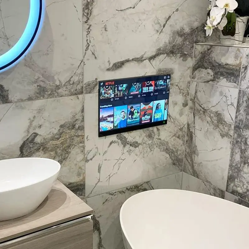 TV étanche 24 pouces Full HD miroir magique salle de bain TV adaptée aux salles de bain hôtels saunas