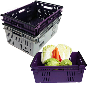 プラスチック製の箱47L野菜と果物の箱メッシュスタイル - Product Image 3