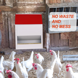 Jh-mech thiết kế chống gỉ kim loại tự động gia cầm Feeder <span class=keywords><strong>trough</strong></span> thực phẩm Dispenser thép carbon gà Feeder - Product Image 2