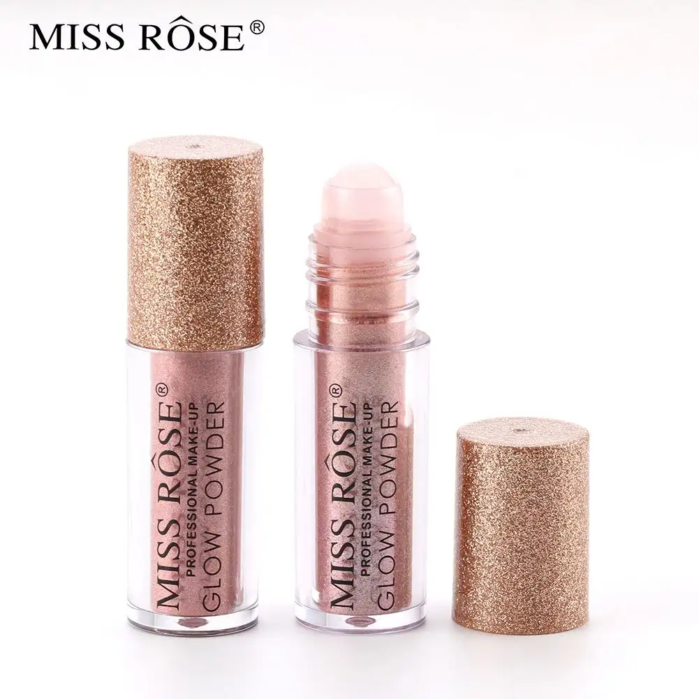 MISS ROSE 16 colori monocromatici perla glitter polvere ombretto bellezza trucco ombretto impermeabile portatile ombretto in polvere