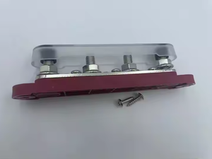 Kırmızı ve siyah Terminal Terminal bloğu güç dağıtımı 5/16 ''M8 bara 4 saplama kapaklı - Product Image 4