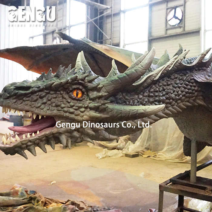 Movie Theater Aangepaste 3D Draak Model Kunstmatige Draak Standbeeld