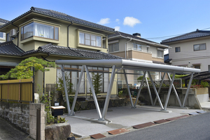 Thép carbon năng lượng mặt trời carport không thấm nước gắn hệ thống thương mại thép cột duy nhất đậu xe khung tùy chỉnh - Product Image 3